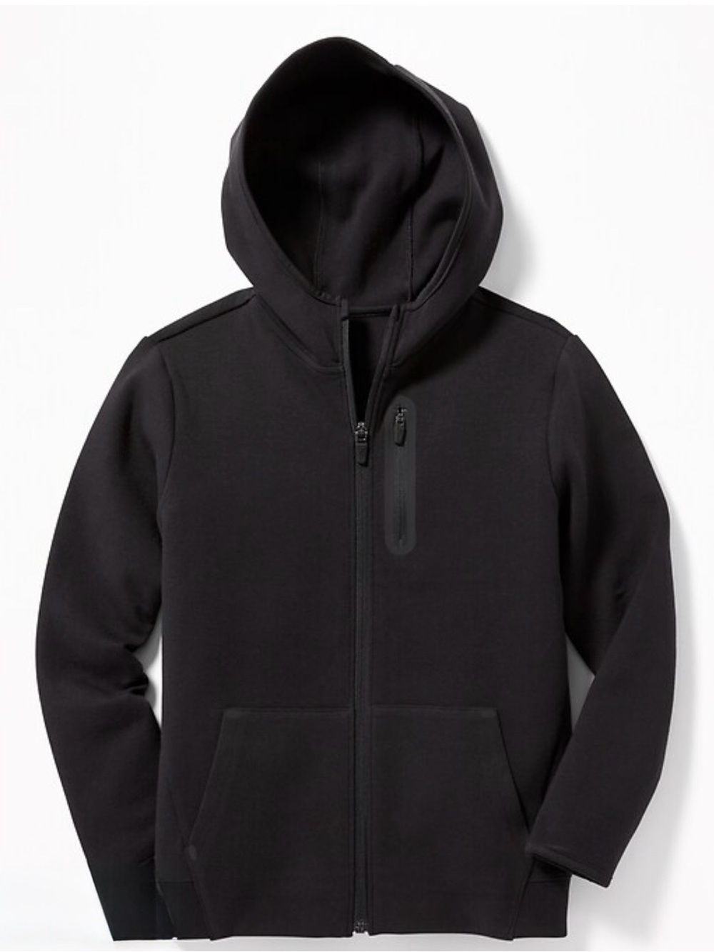 Old Navy Kids Black Hooded Zip-Up Sweatshirt